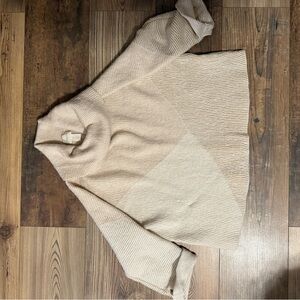 Chico's Cream Cowl Neck Sweater